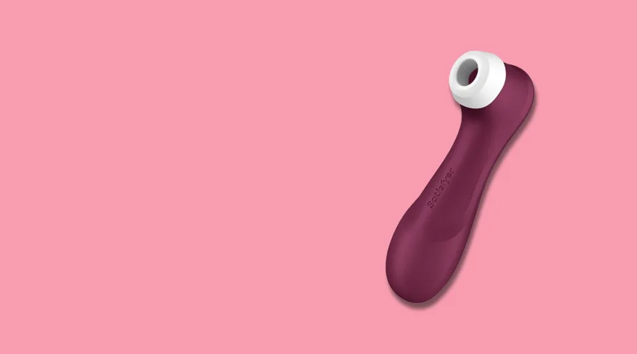 Succionador de Clítoris con Pulsos de Aire Succionador de clítoris color burdeos con tecnología de pulsos de aire